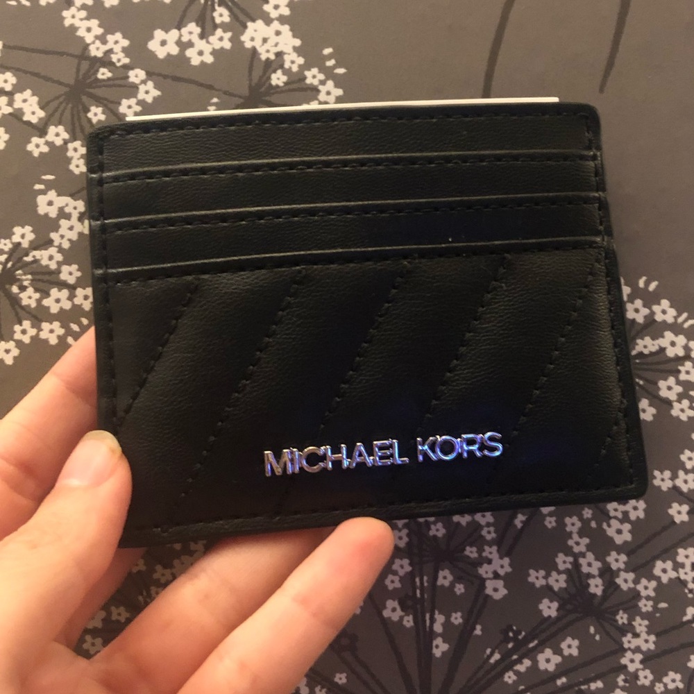 Michael Kors faux leather cardholder